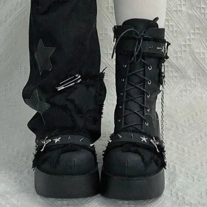 Sweet Lolita Y2k High-heeled Gothic Platform Boot