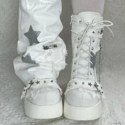 Sweet Lolita Y2k High-heeled Gothic Platform Boot