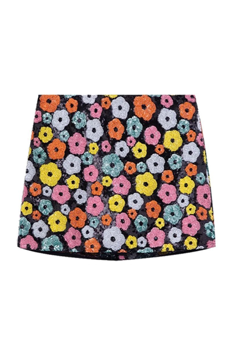 Vera Sequins Mini Skirt