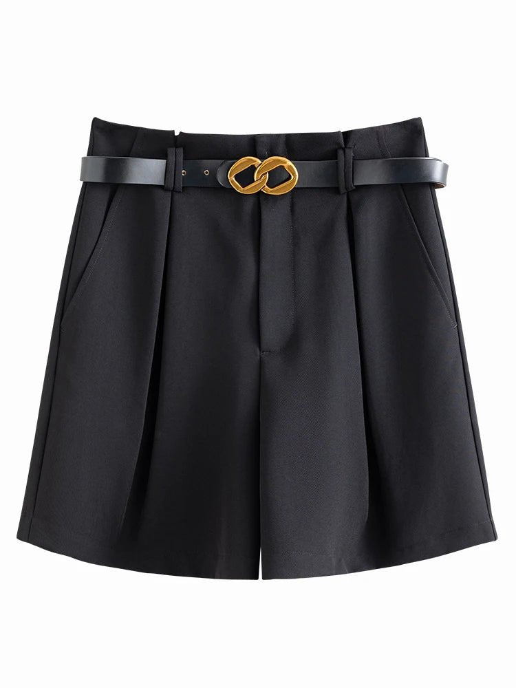 Vestes Novas White High Waist Shorts