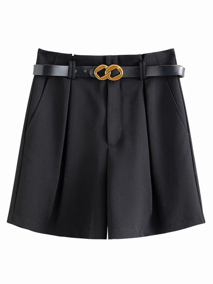 Vestes Novas White High Waist Shorts