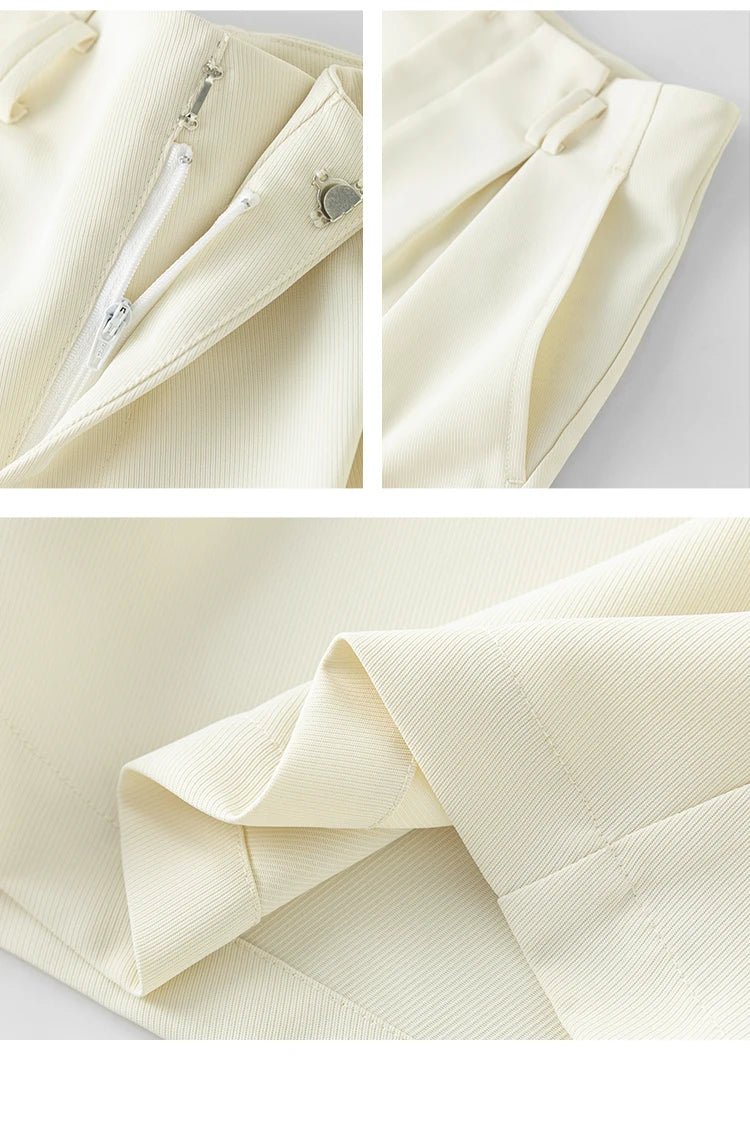 Vestes Novas White High Waist Shorts