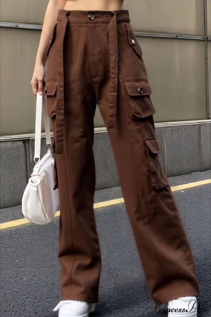Denim Multi-pocket Cargo Pants