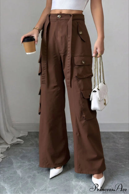 Denim Multi-pocket Cargo Pants