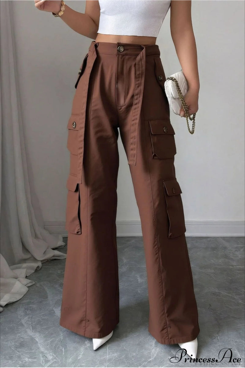 Denim Multi-pocket Cargo Pants