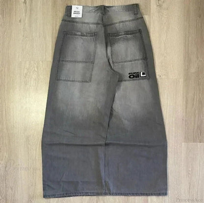 Gothic Cross Wings Stitched Pants