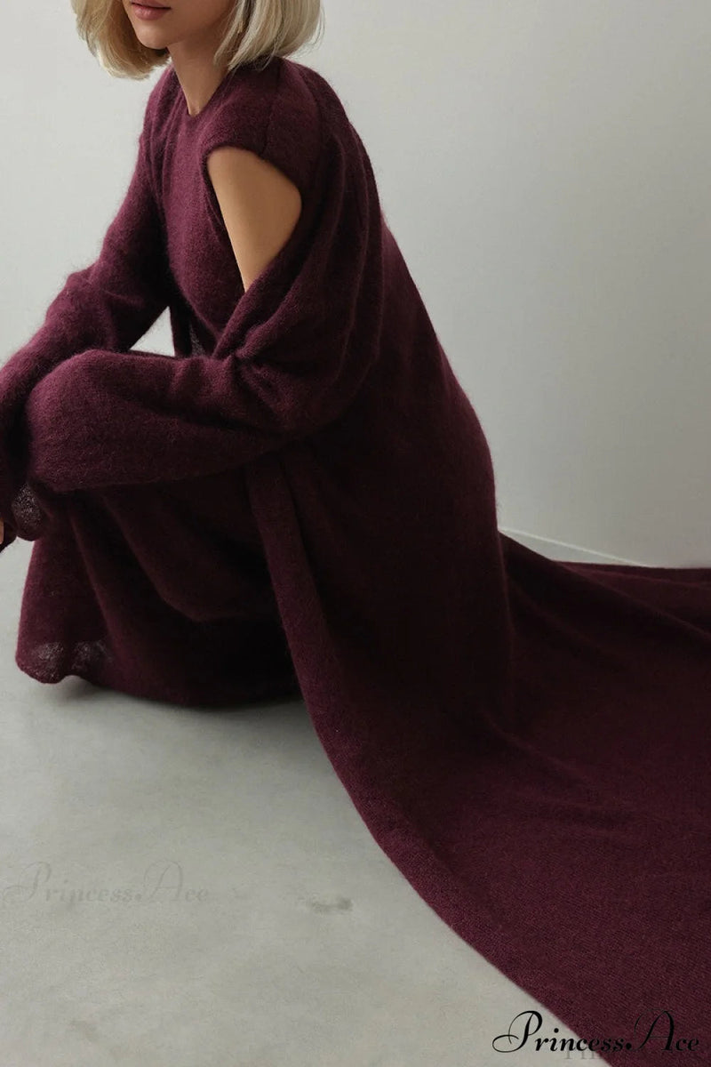 Knit Cardigan and Sleeveless Dress Two Piece Set