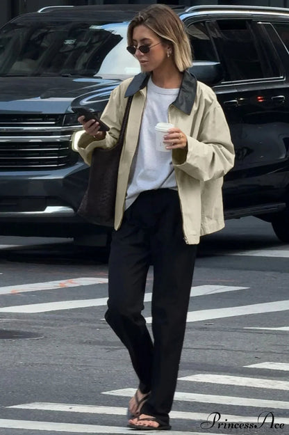 Shirt Style Trench Coat