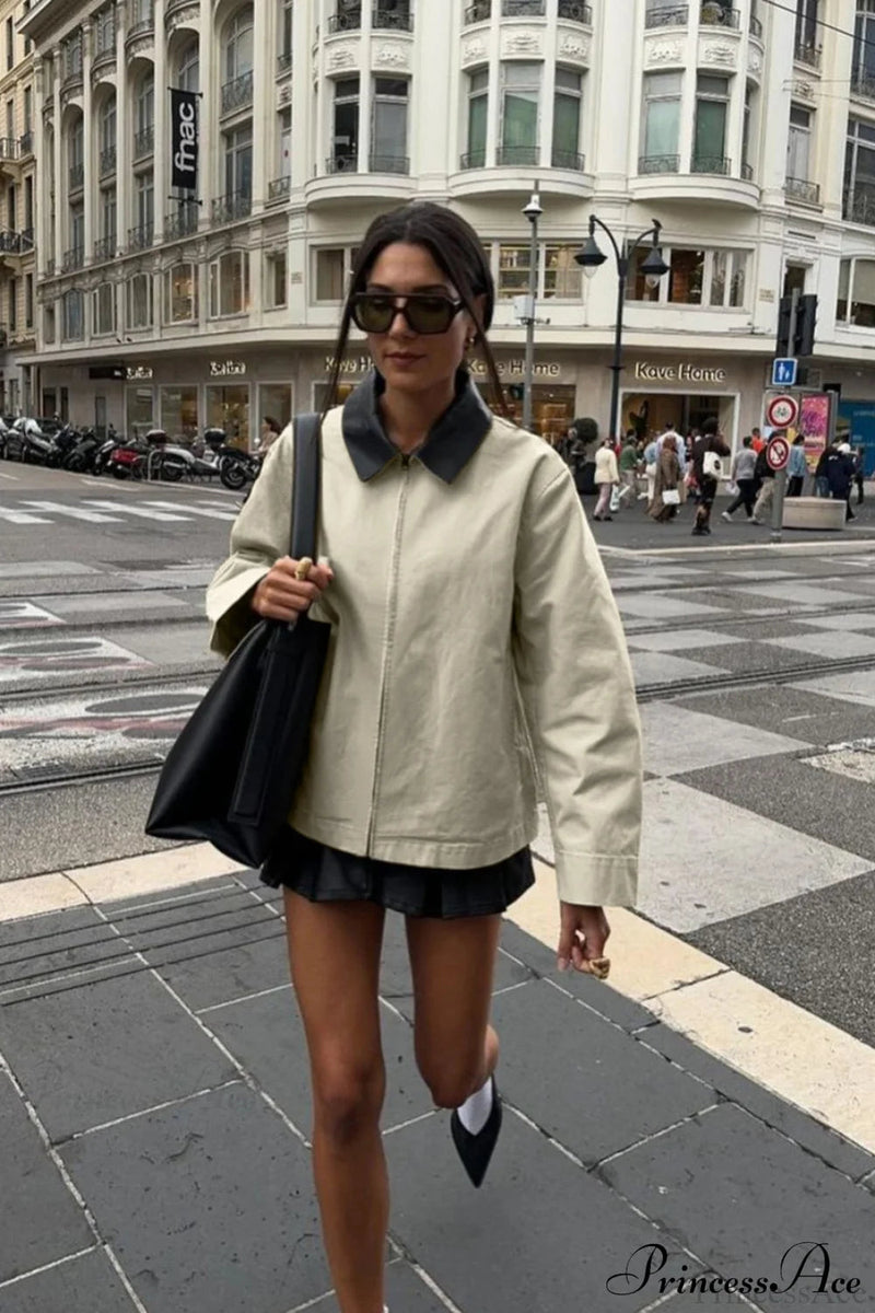 Shirt Style Trench Coat