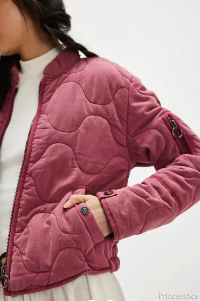 Urban Quilted Stand-collar Coat