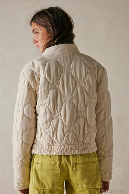 Urban Quilted Stand-collar Coat