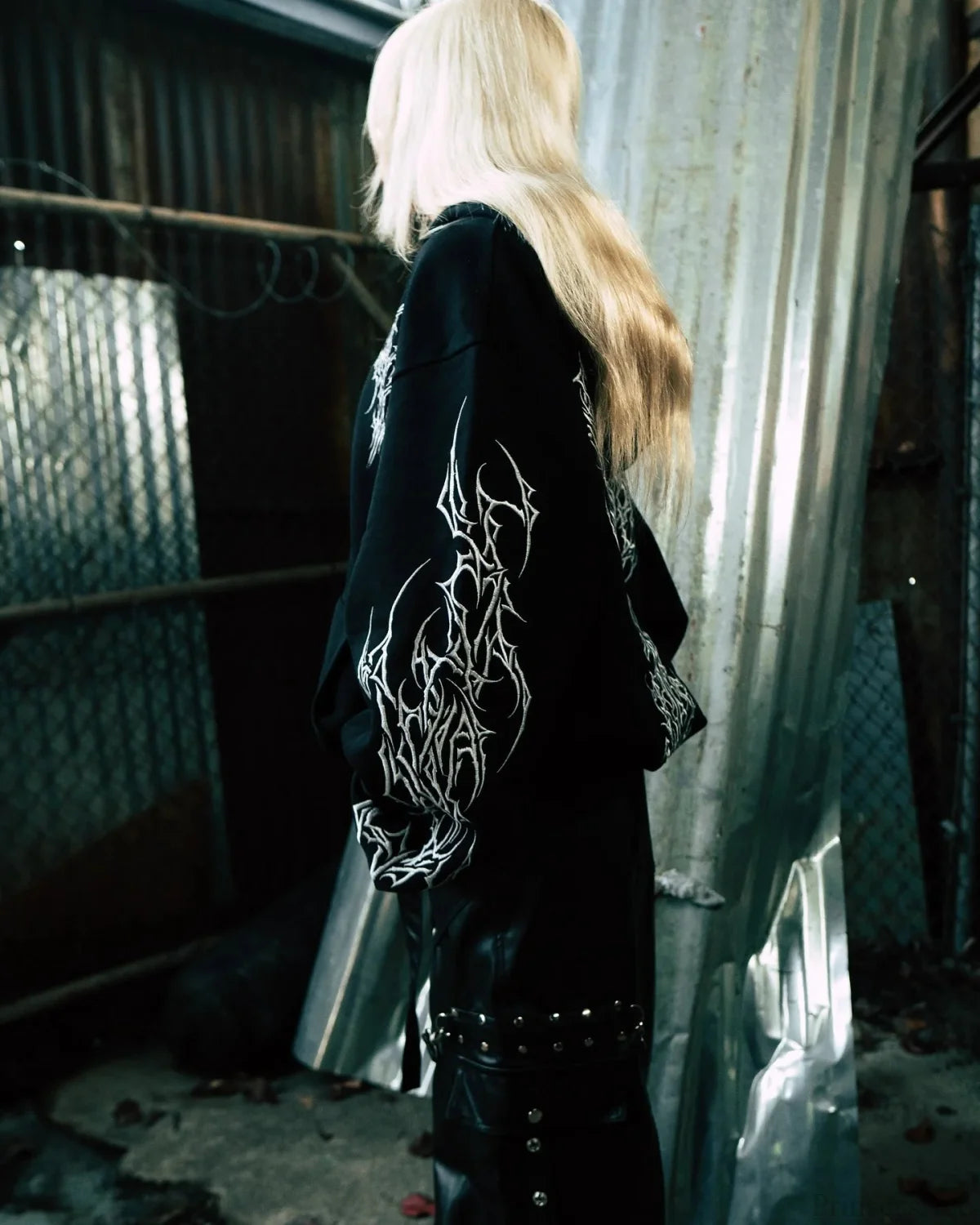 Y2k Graphic Gothic Zipper Hooded Sweatshirt