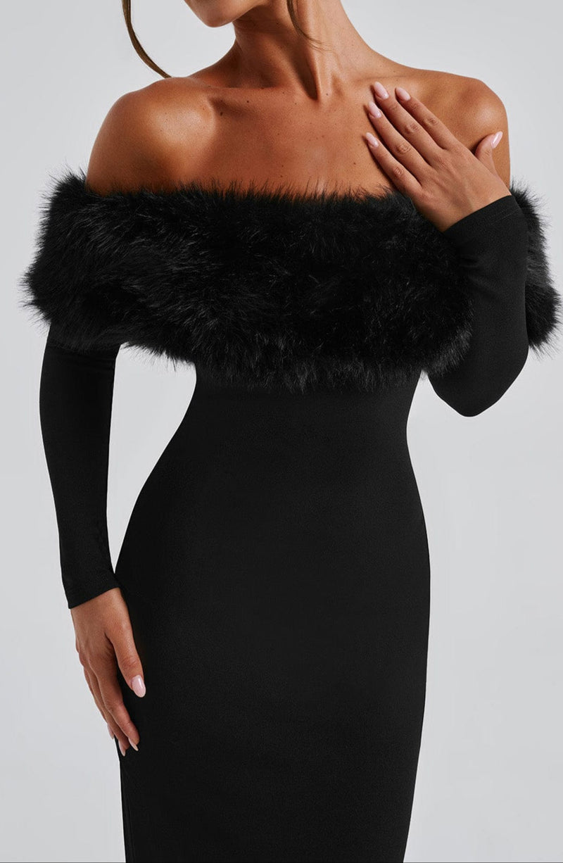 Julia Midi Dress-black