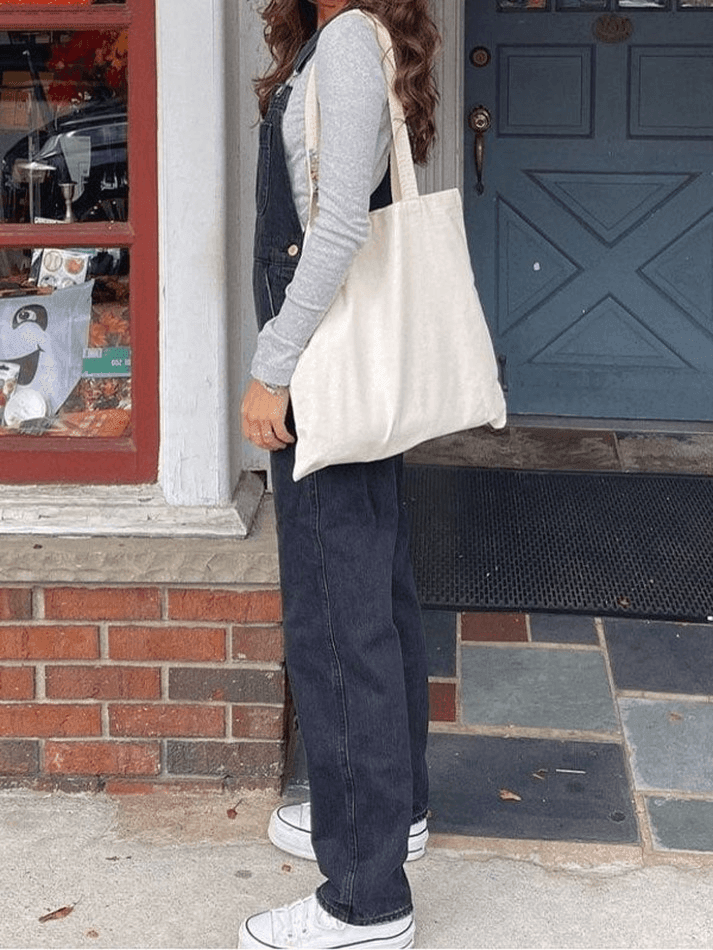 Black Washed Straight Leg Denim Overall