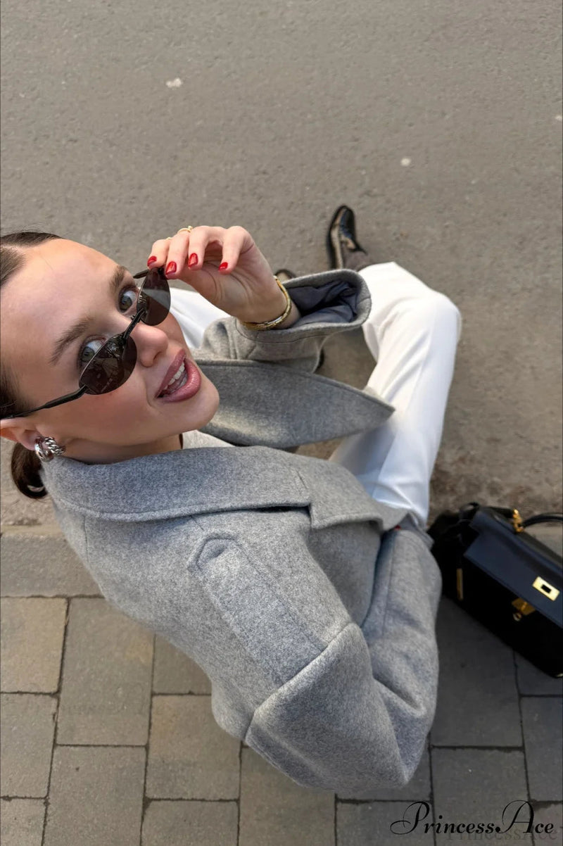 Wool Blazer Warm Coat