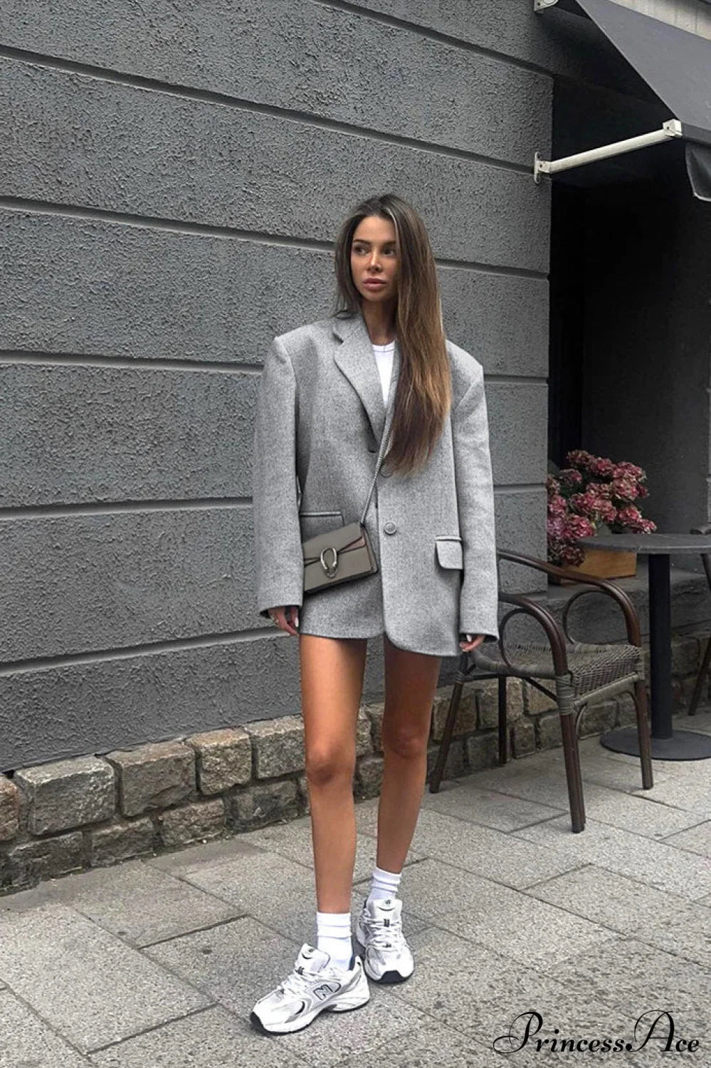 Wool Blazer Loose Commute Coat