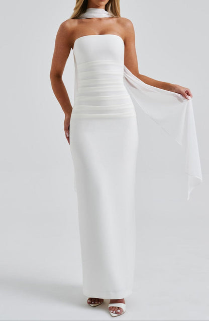 Constanza Maxi Dress-ivory