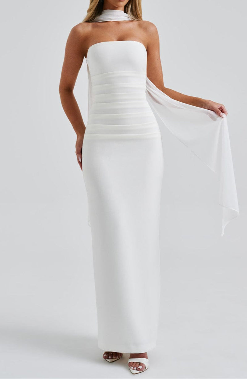Constanza Maxi Dress-ivory